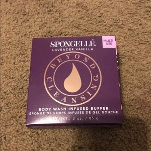 Soap infused body buffer